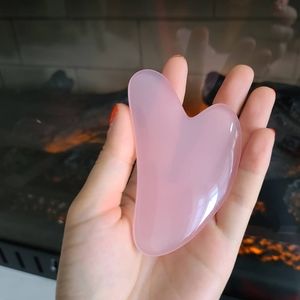 Rose Quartz imitation, Gua Sha tool